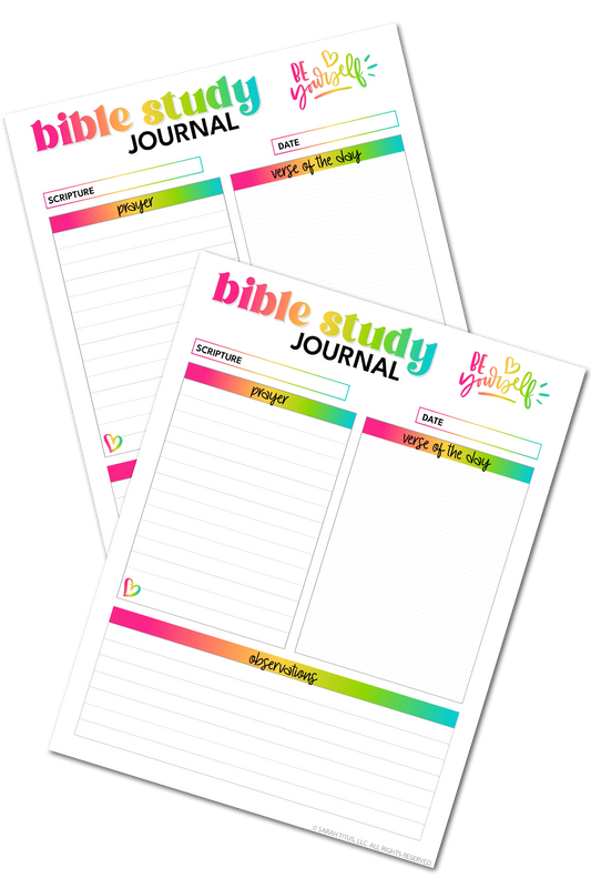 Be Yourself Bible Study Journal