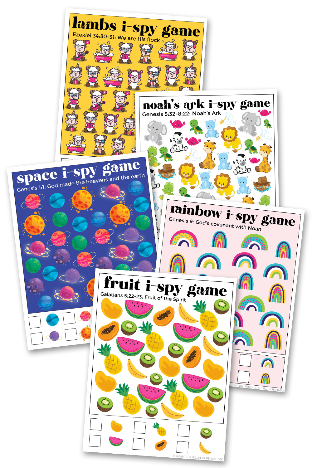 Bible I-Spy Games {5 Games}