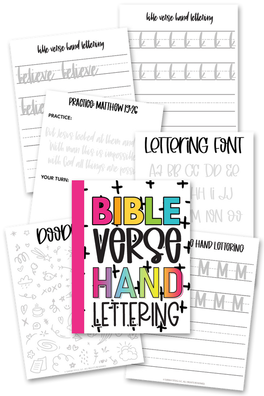 Bible Verse Hand Lettering Binder {275+ Pages}