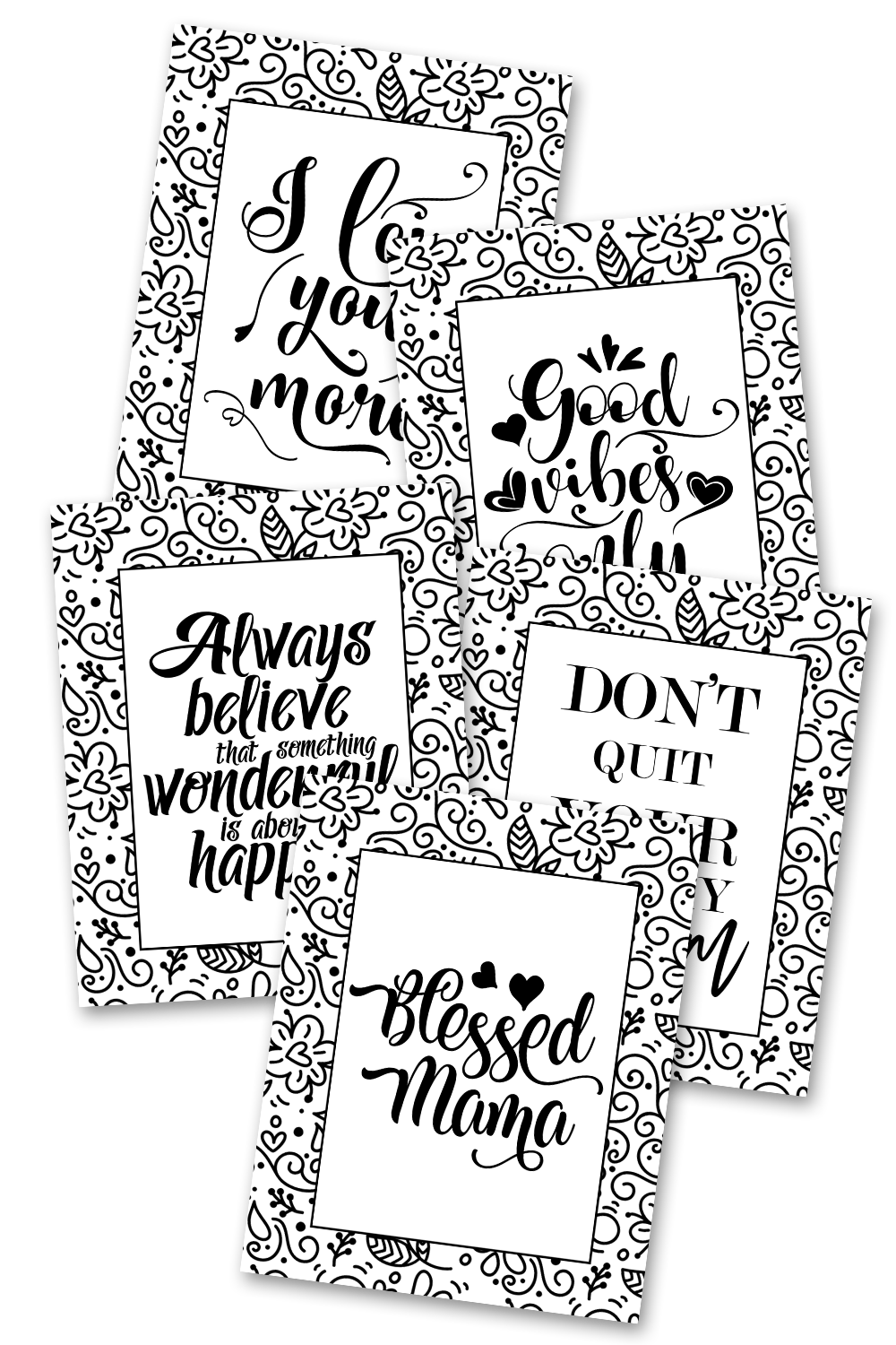 Blessed Mama Coloring Sheets Pack