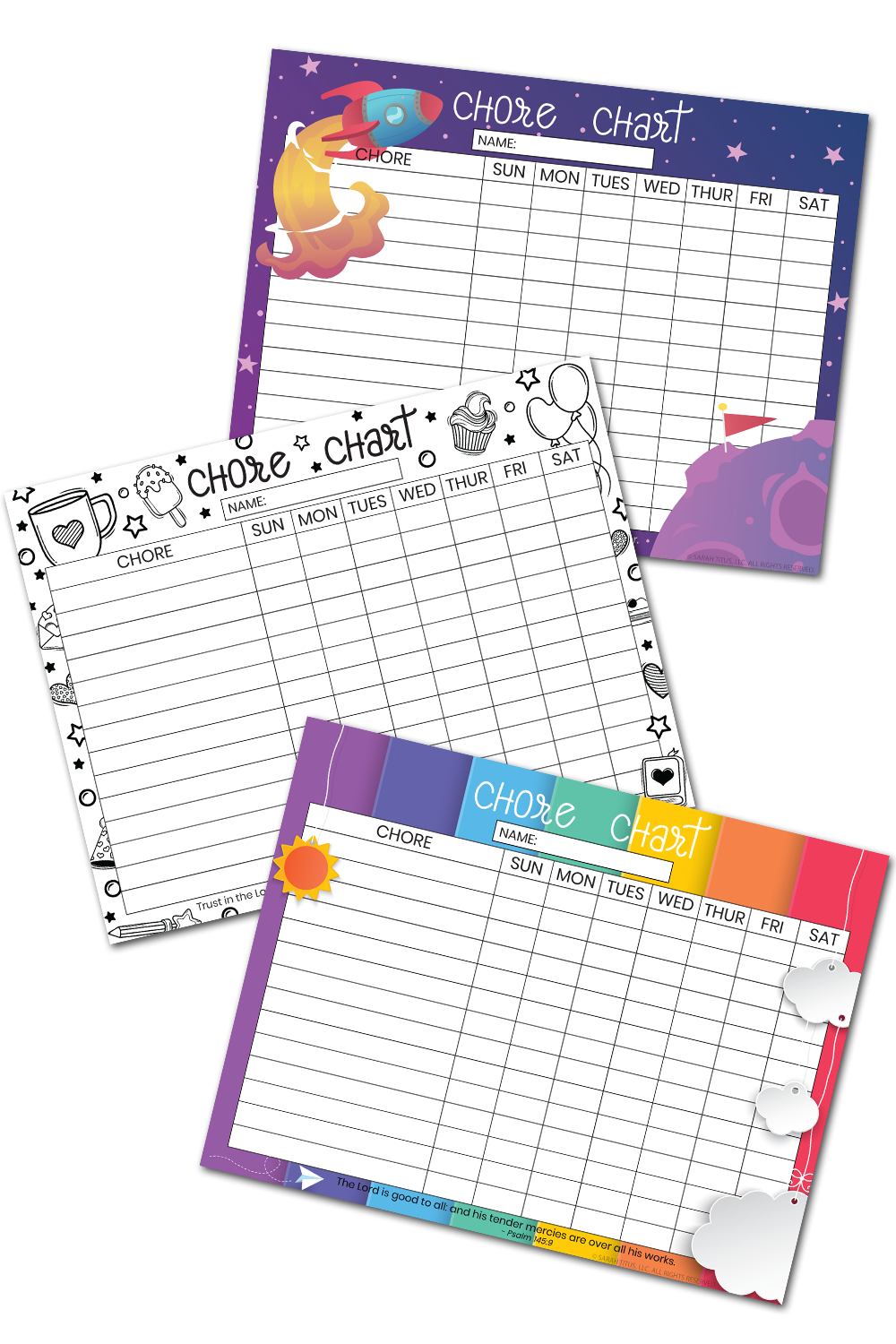 Christian Chore Chart Set