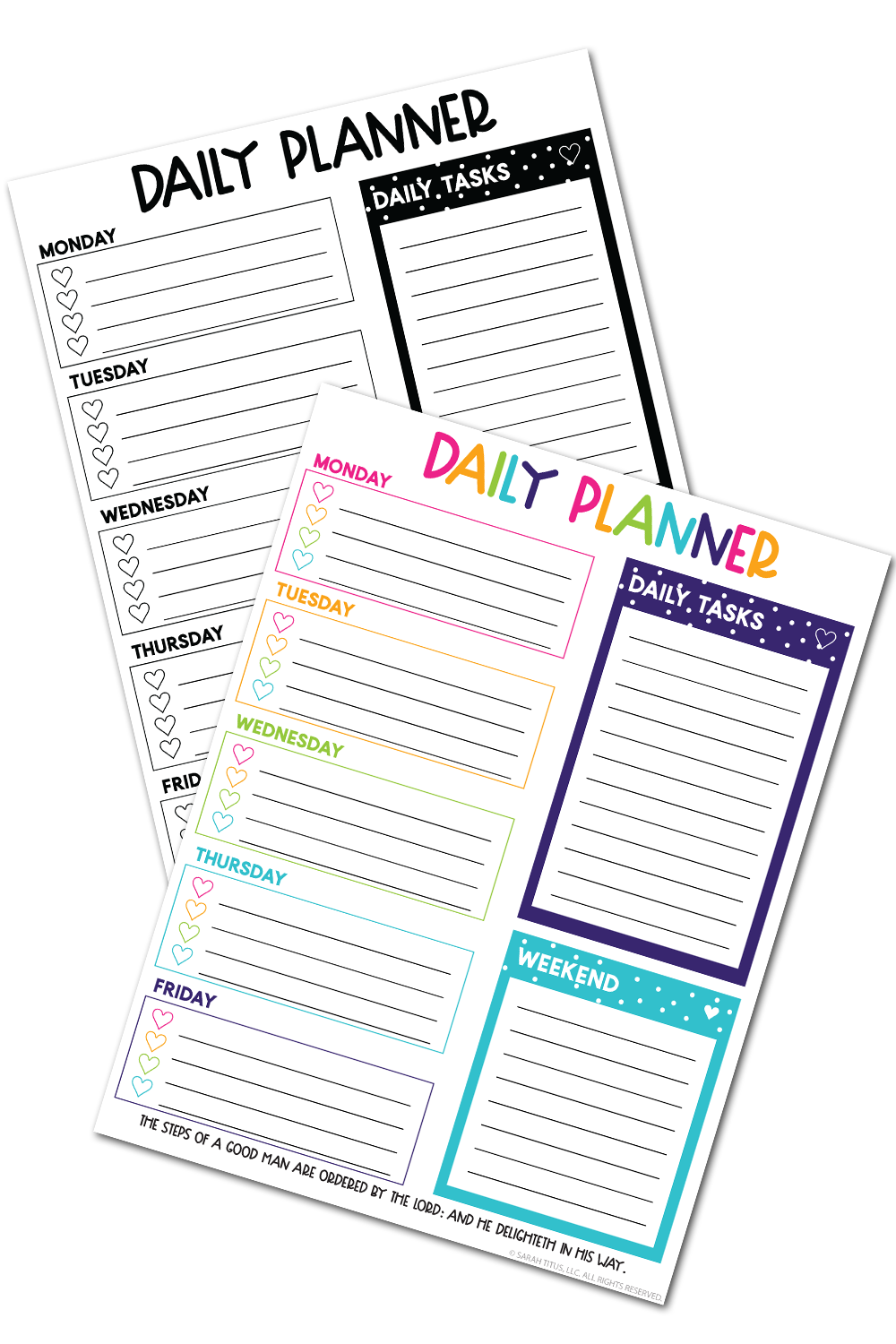 Christian Daily Planner Set