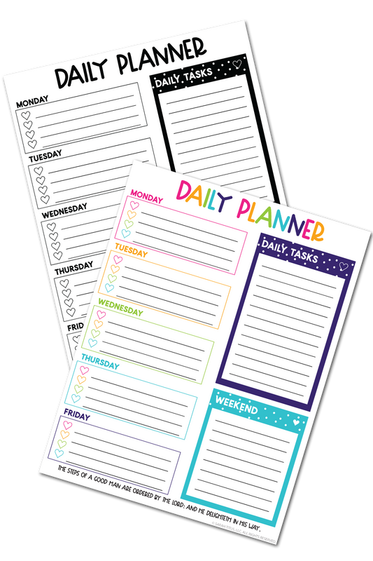 Christian Daily Planner Set