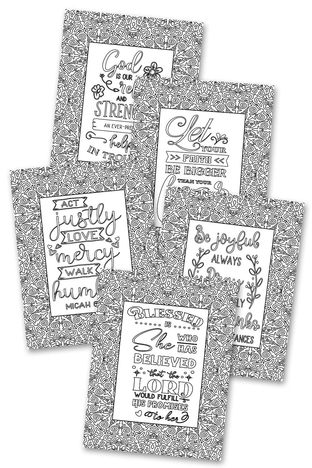 Christian Faith Coloring Sheets