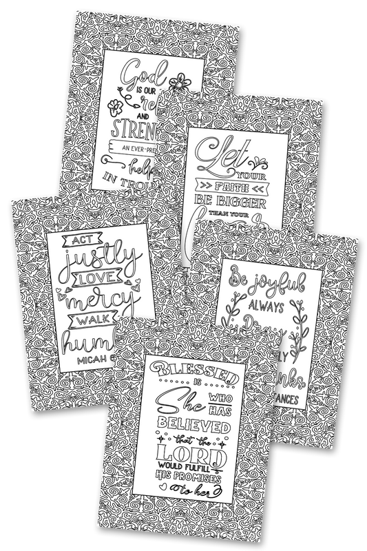 Christian Faith Coloring Sheets