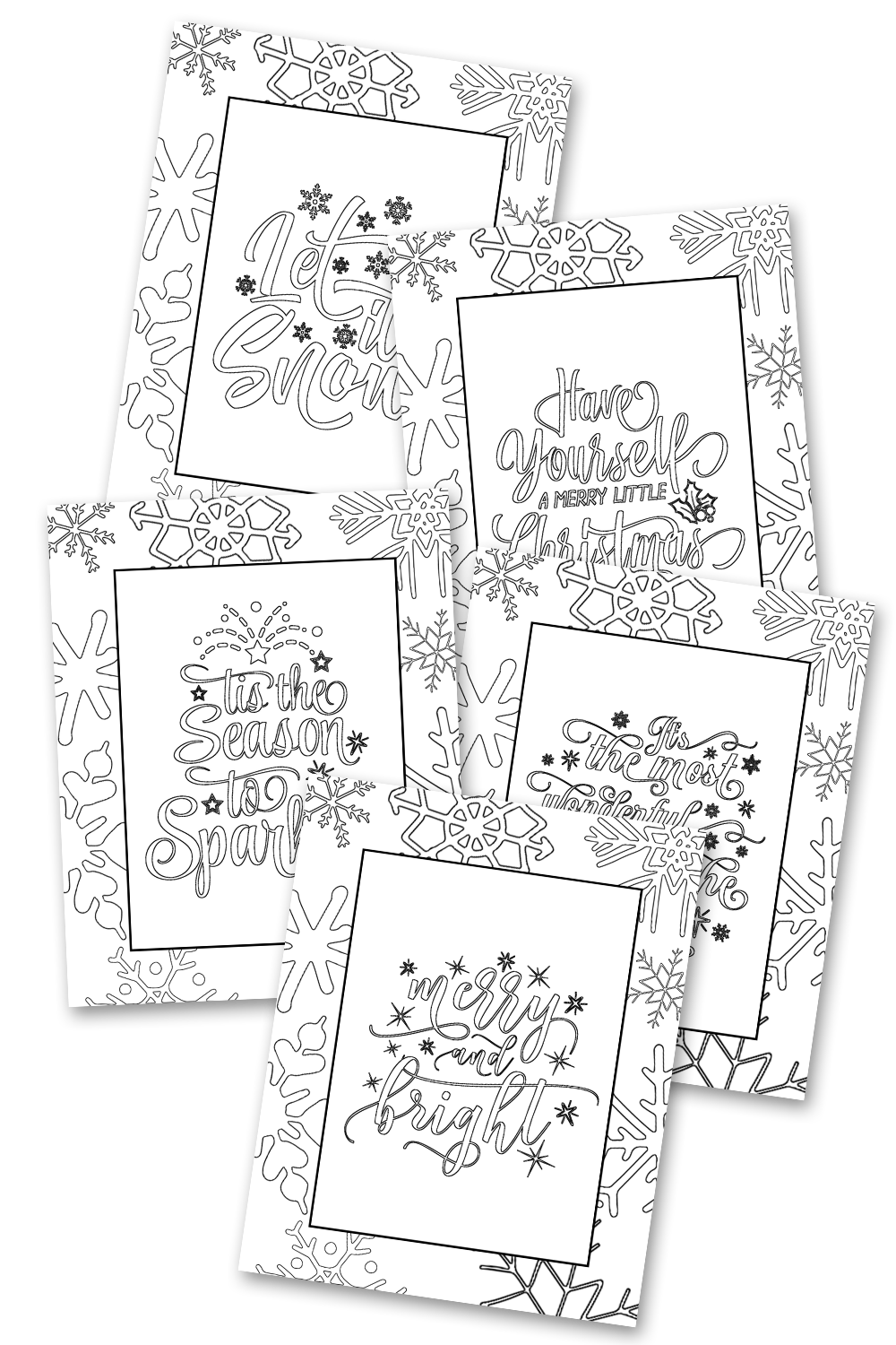 Christmas Coloring Sheets Pack