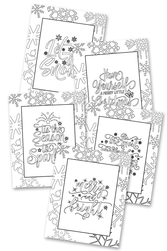 Christmas Coloring Sheets Pack