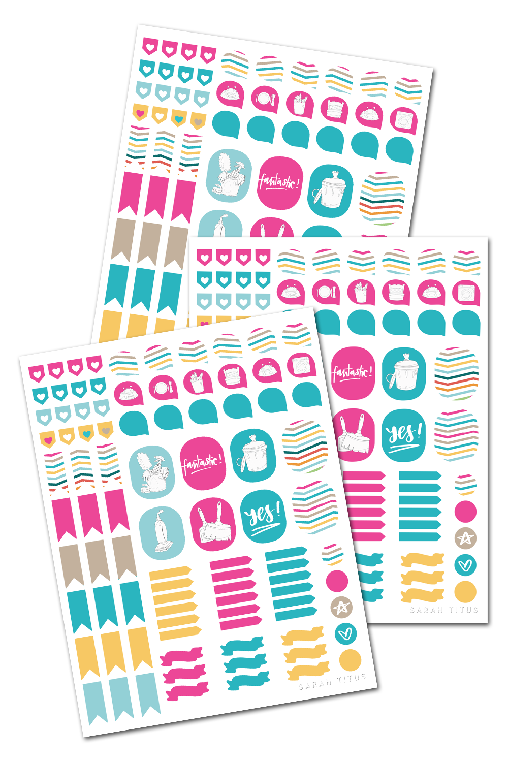 Cleaning Binder Stickers