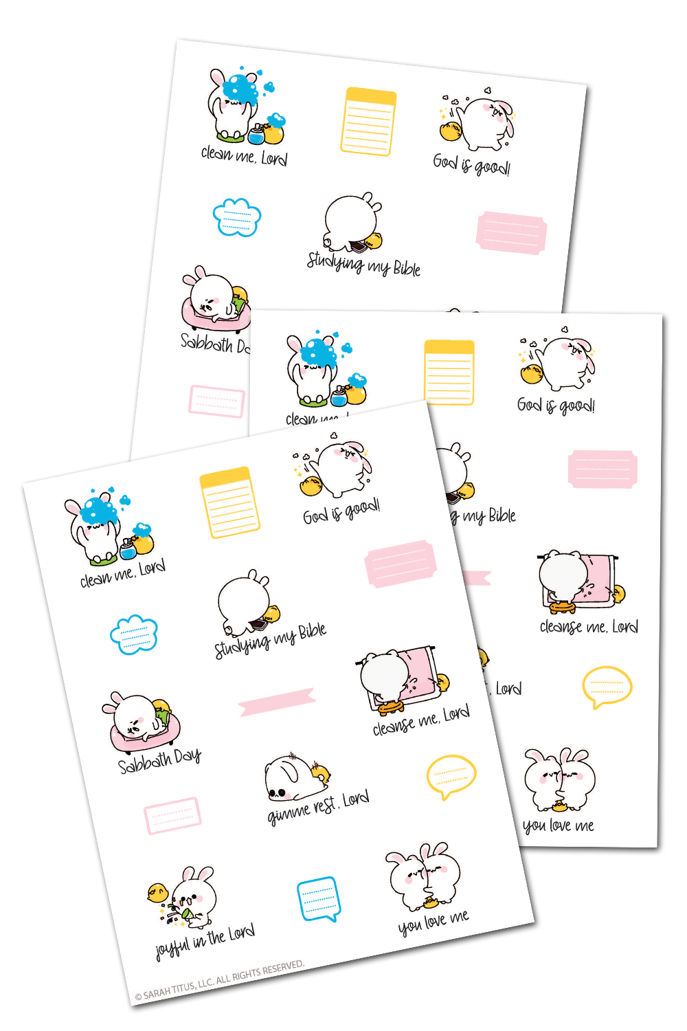 Cute Bunny Stickers