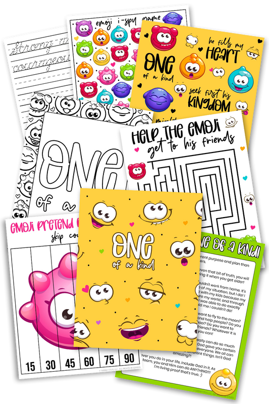 Emoji Kids Activities Pack