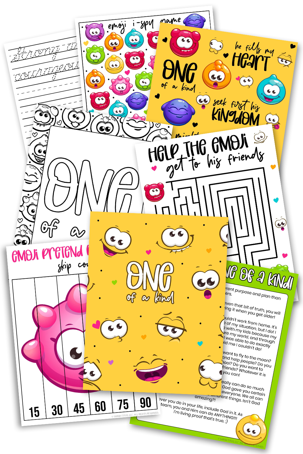 Emoji Kids Activities Pack