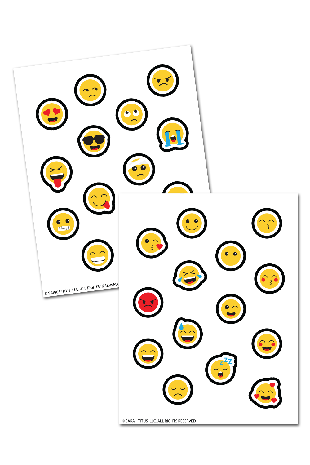 Emoticon Planner Stickers