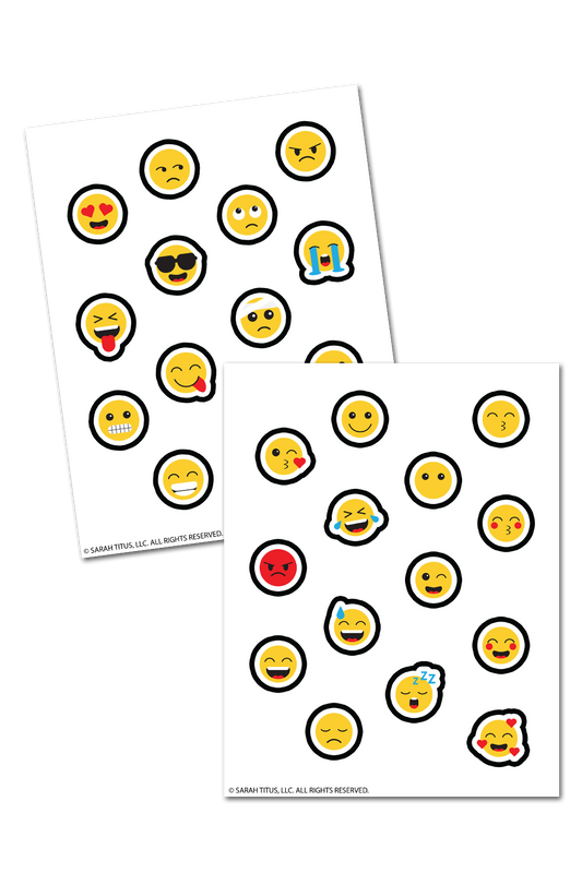 Emoticon Planner Stickers