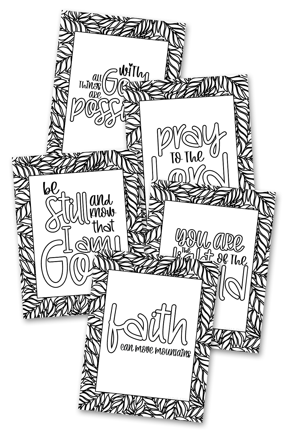 Faith Can Move Mountains Coloring Sheets