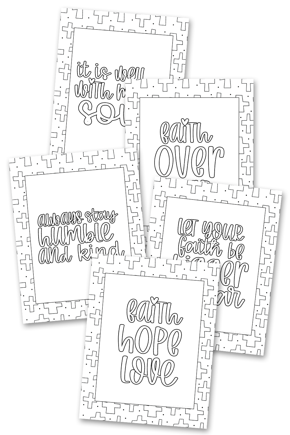 Faith Hope Love Coloring Sheets