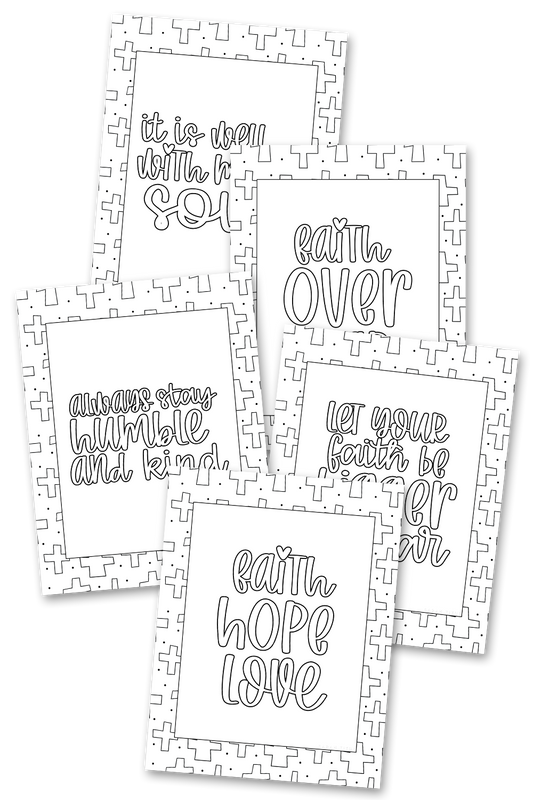 Faith Hope Love Coloring Sheets