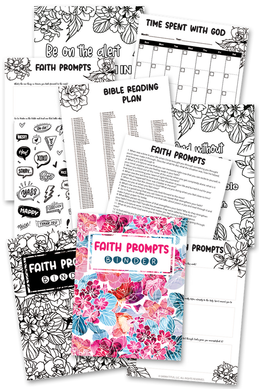 Faith Prompts Binder