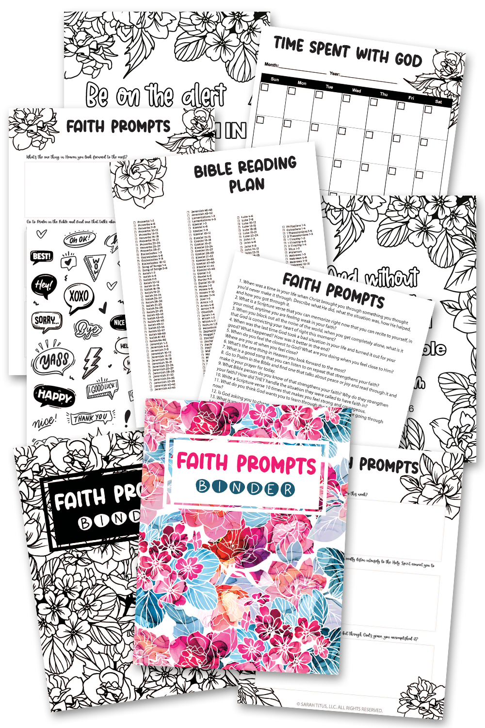 Faith Prompts Binder