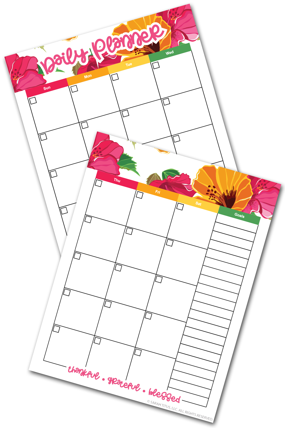 Flower Daily Planner