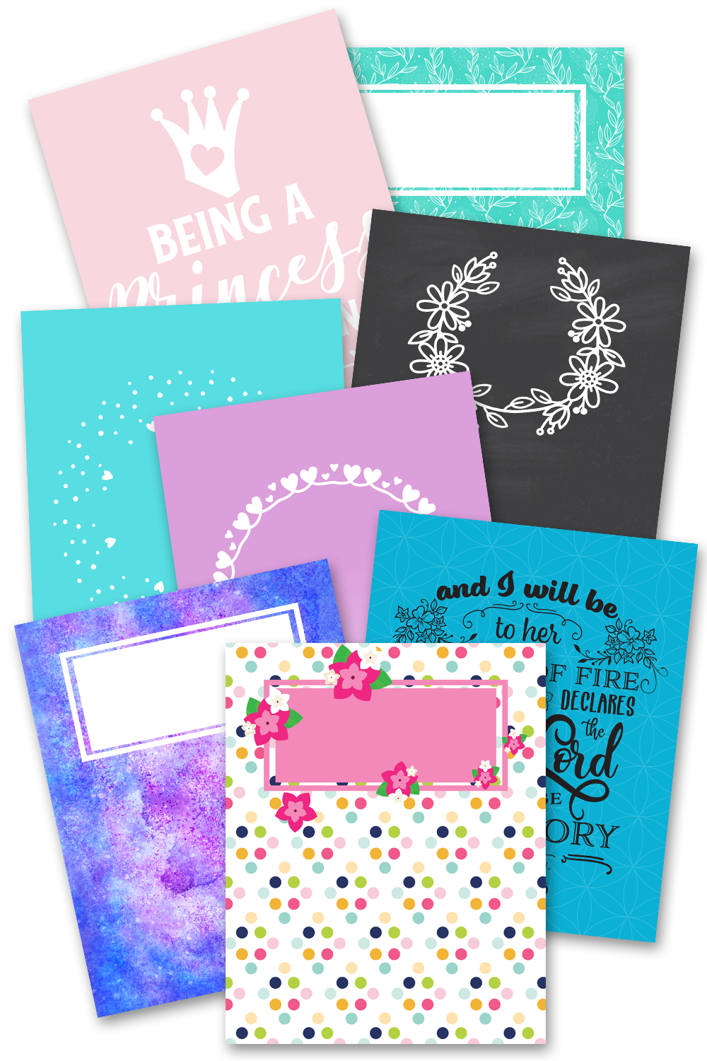 Fun Binder Covers and Dividers