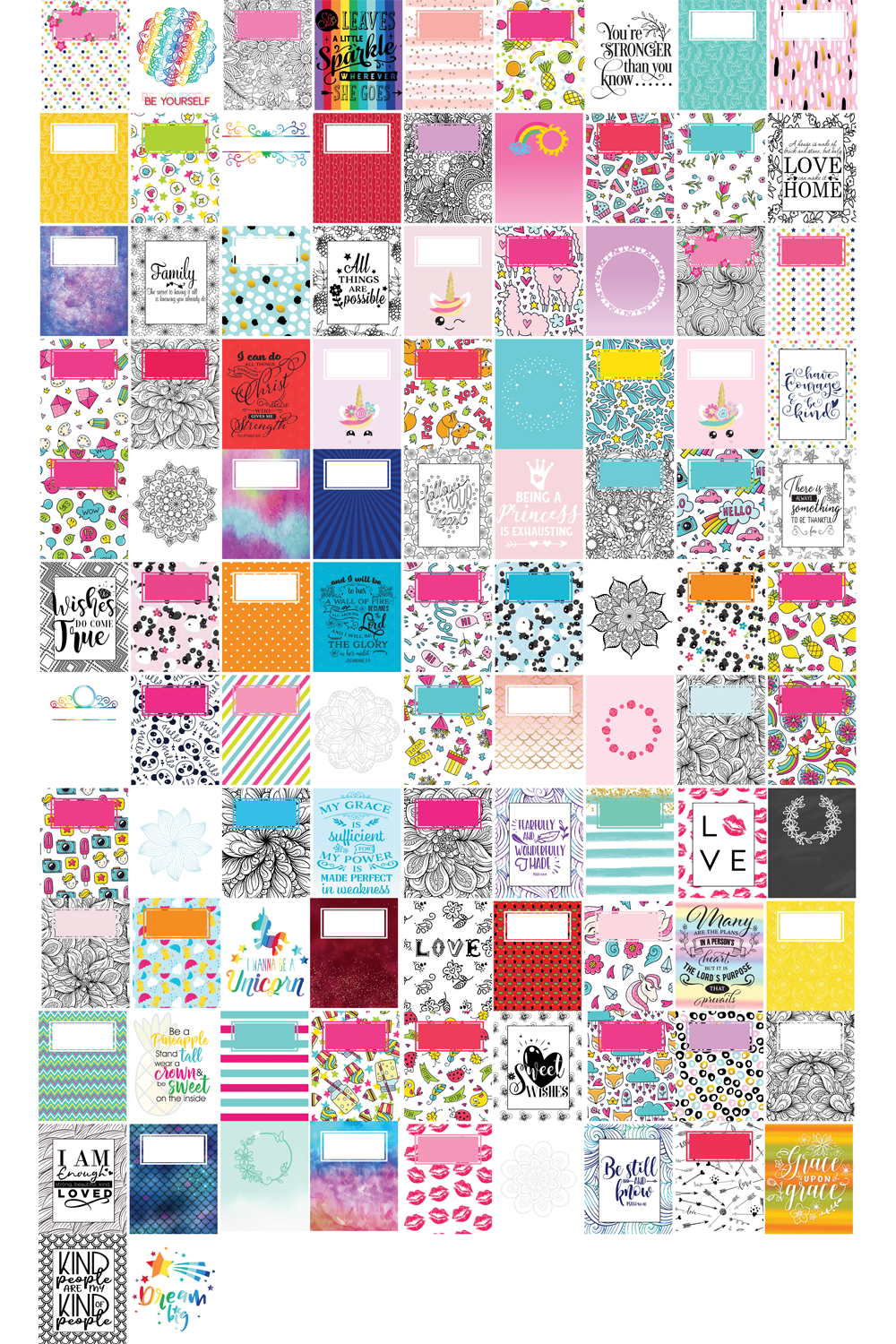 Fun Binder Covers & Dividers