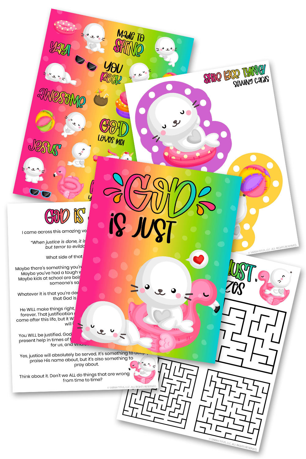 God is Just Kids Activities Pack