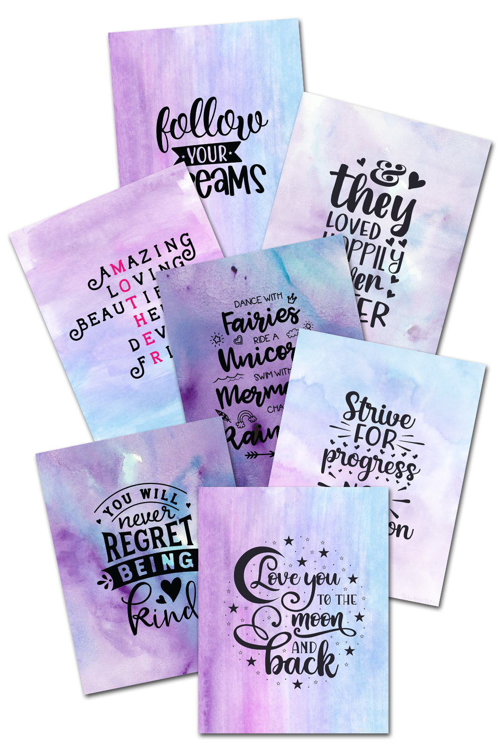 Purple Wall Art {25 Pages} Sarah Titus