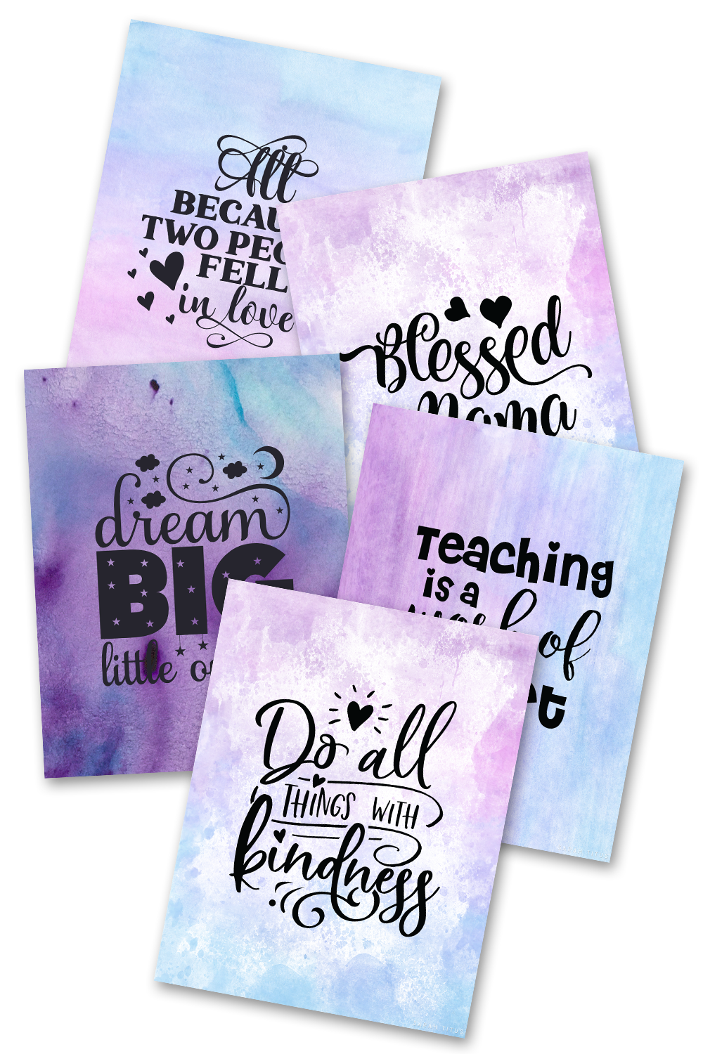 Gorgeous Purple Wall Art {25 Pages}