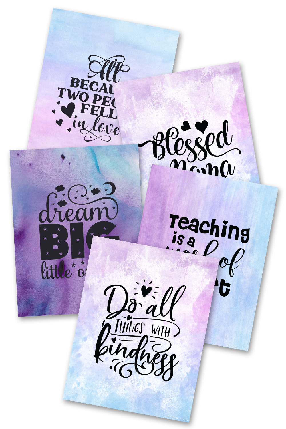 Purple Wall Art {25 Pages} Sarah Titus