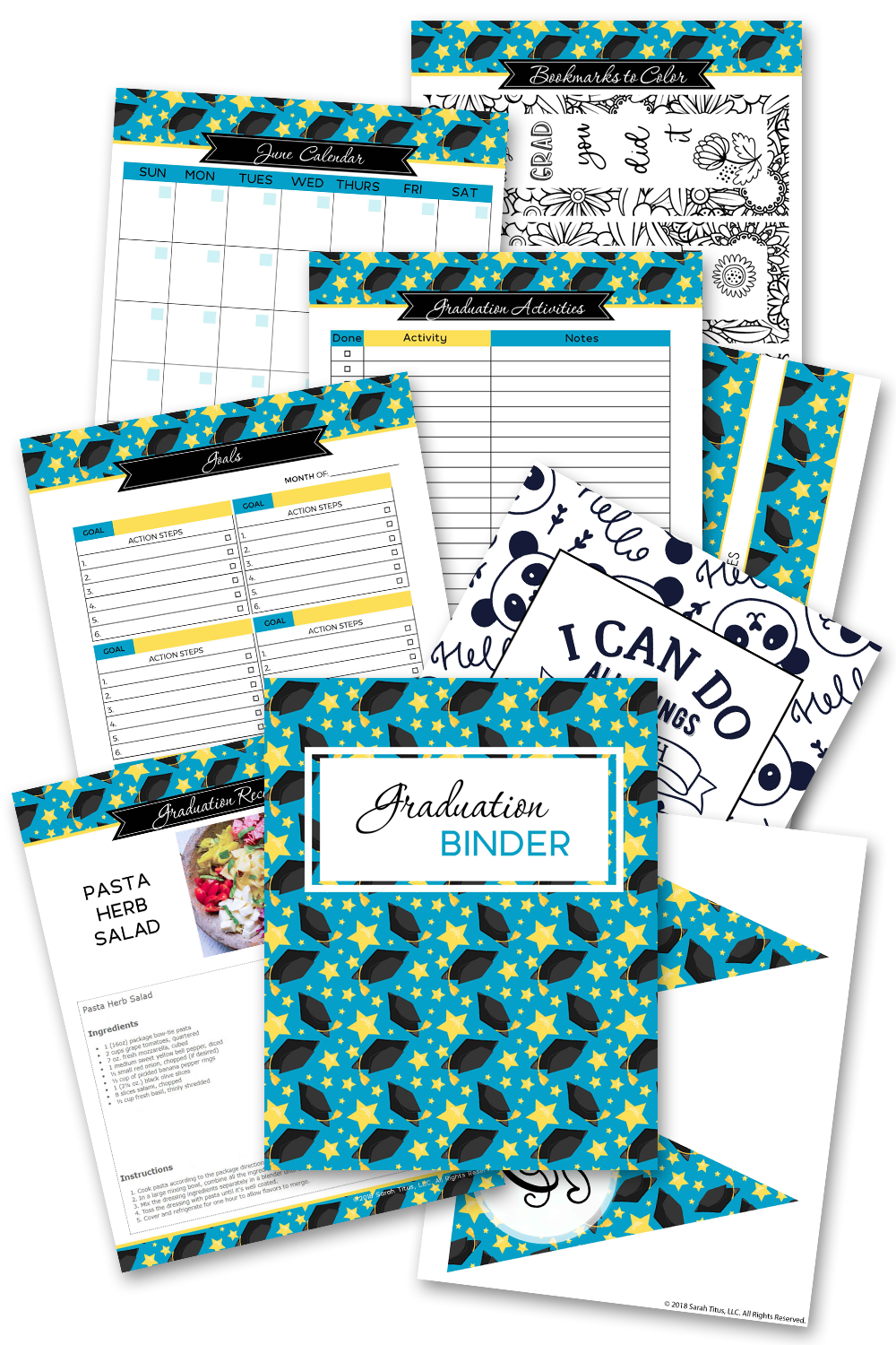 Binder Graduating Class Graduation Binder {160 Pages} – Sarah Titus