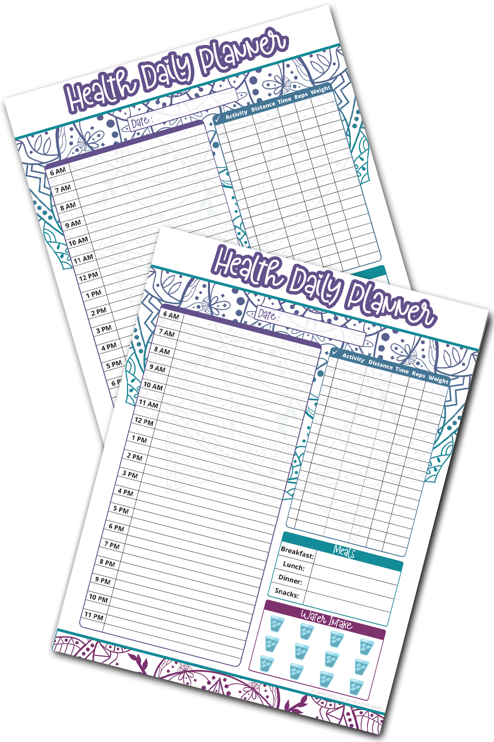Health Daily Planner