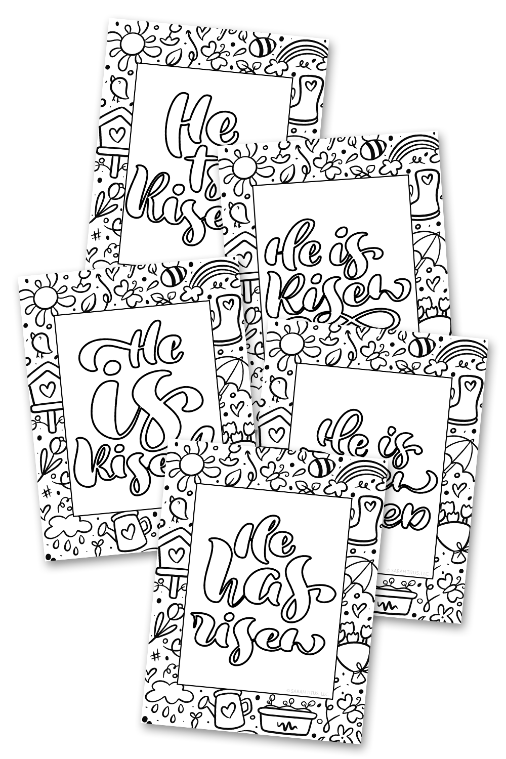He is Risen Coloring Sheets
