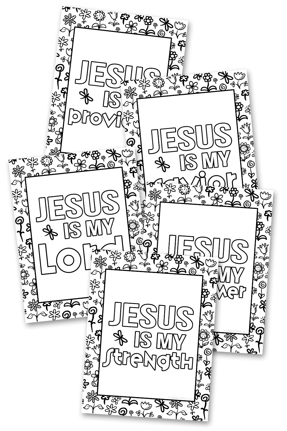 Jesus is My Refuge Coloring Sheets