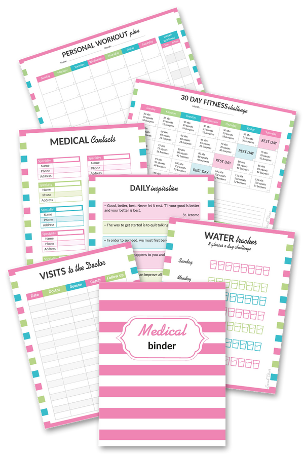 Medical Binder {37 pages} Sarah Titus