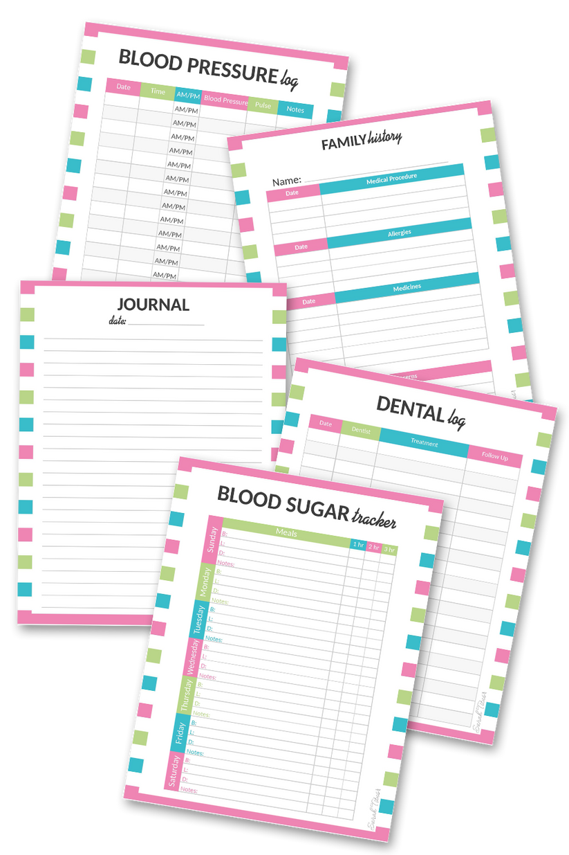 Medical Binder {37 pages} Sarah Titus
