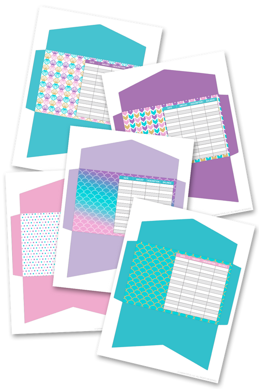 Mermaid in the Sea Cash Envelopes