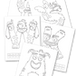 Monster Alphabet Handwriting Practice Sheets