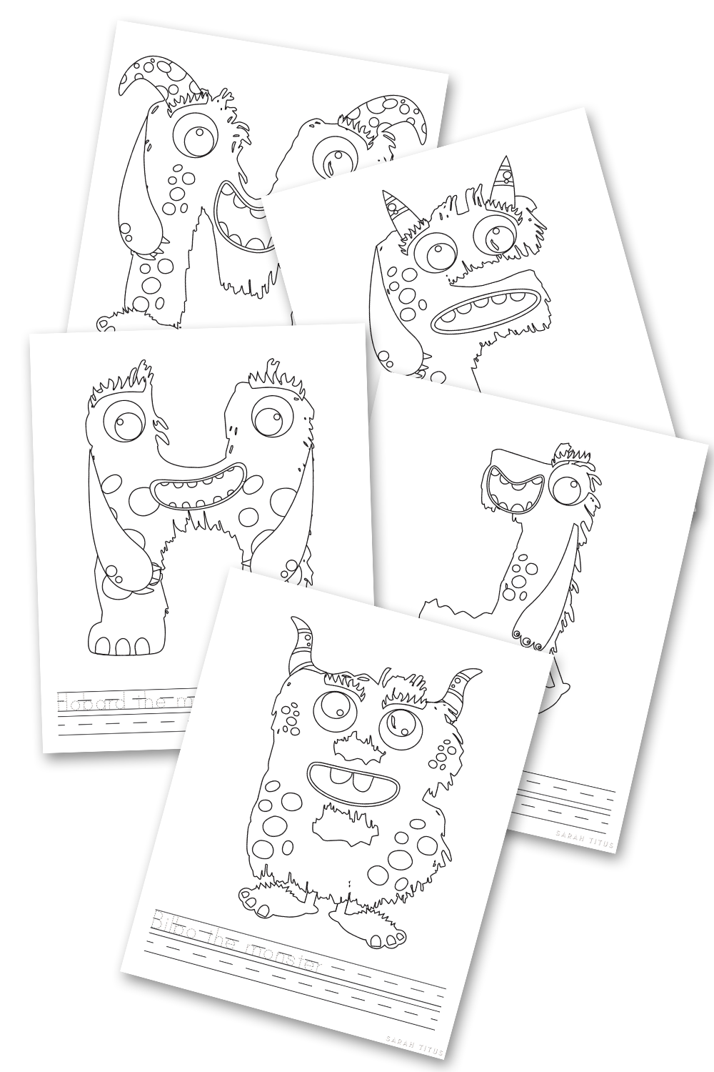 Monster Alphabet Handwriting Practice Sheets