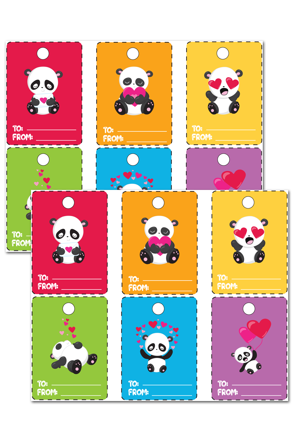 Panda Bear Gift Tags