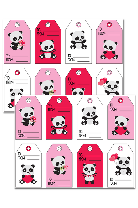 Panda Gift Tags