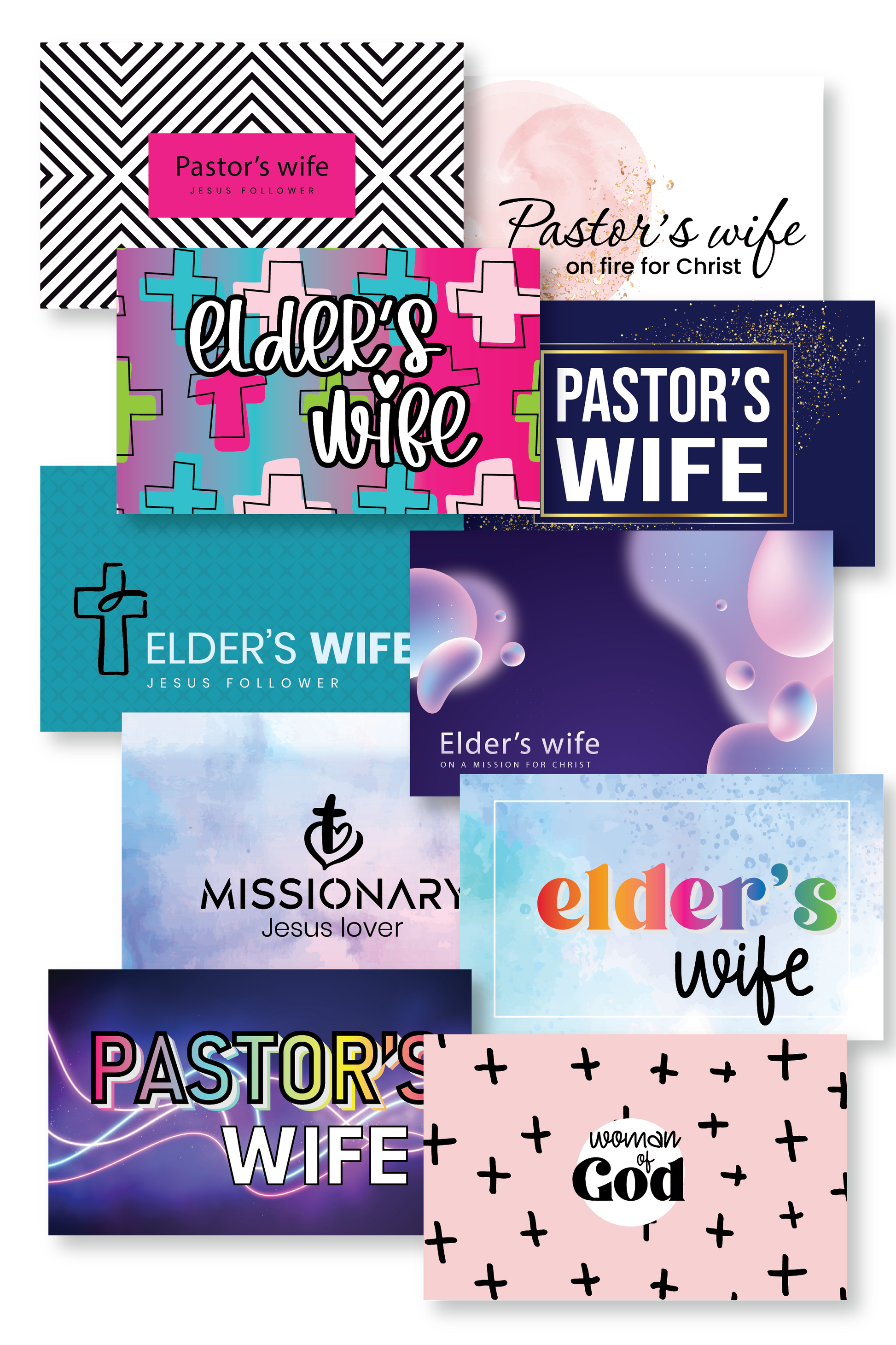 Pastor's and Elder's Wife Business Cards