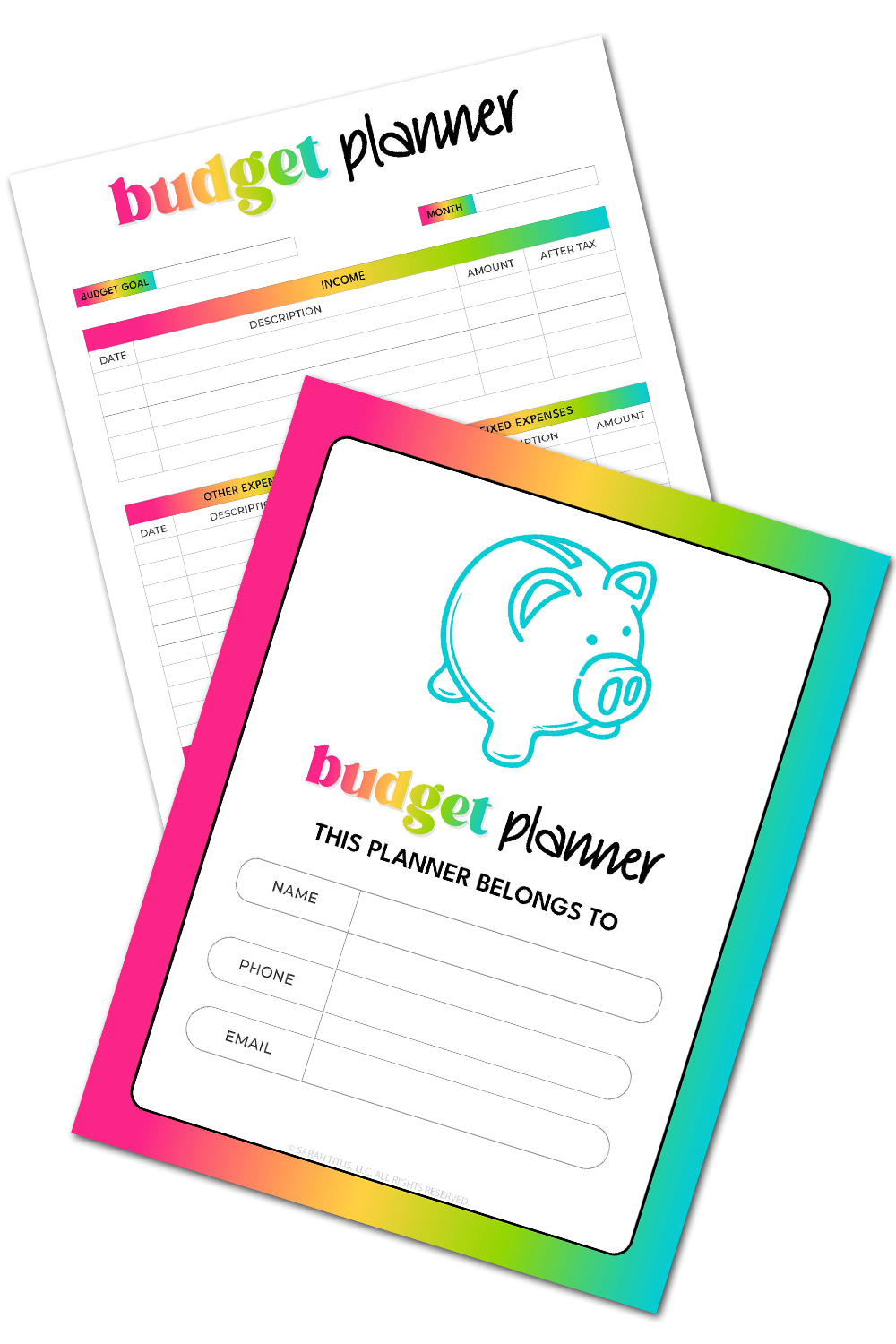 Rainbow Budget Planner