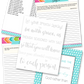Scripture Writing Binder