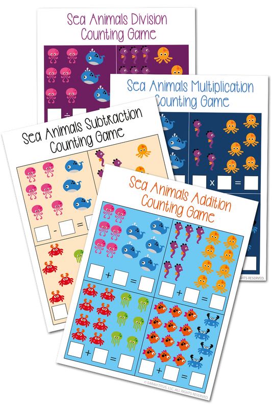 Sea Animals Counting Games