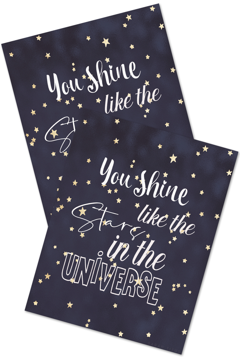 You Shine Like the Stars in the Universe Wall Art