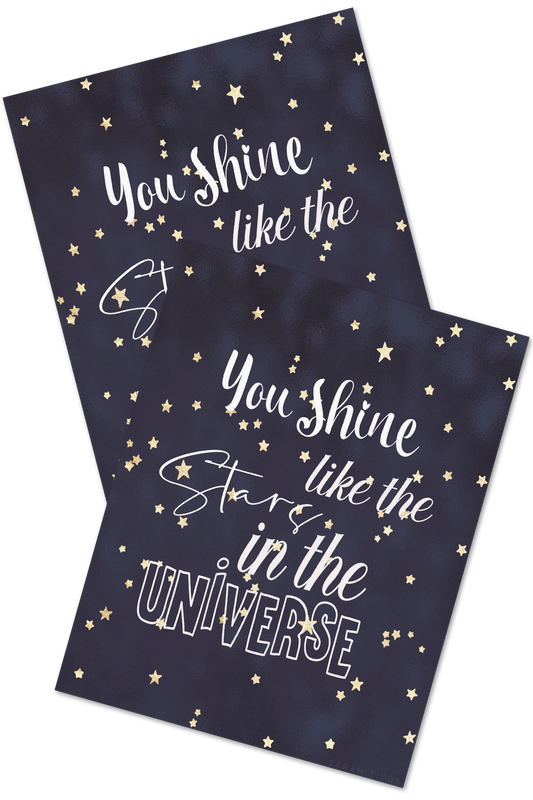 You Shine Like the Stars in the Universe Wall Art